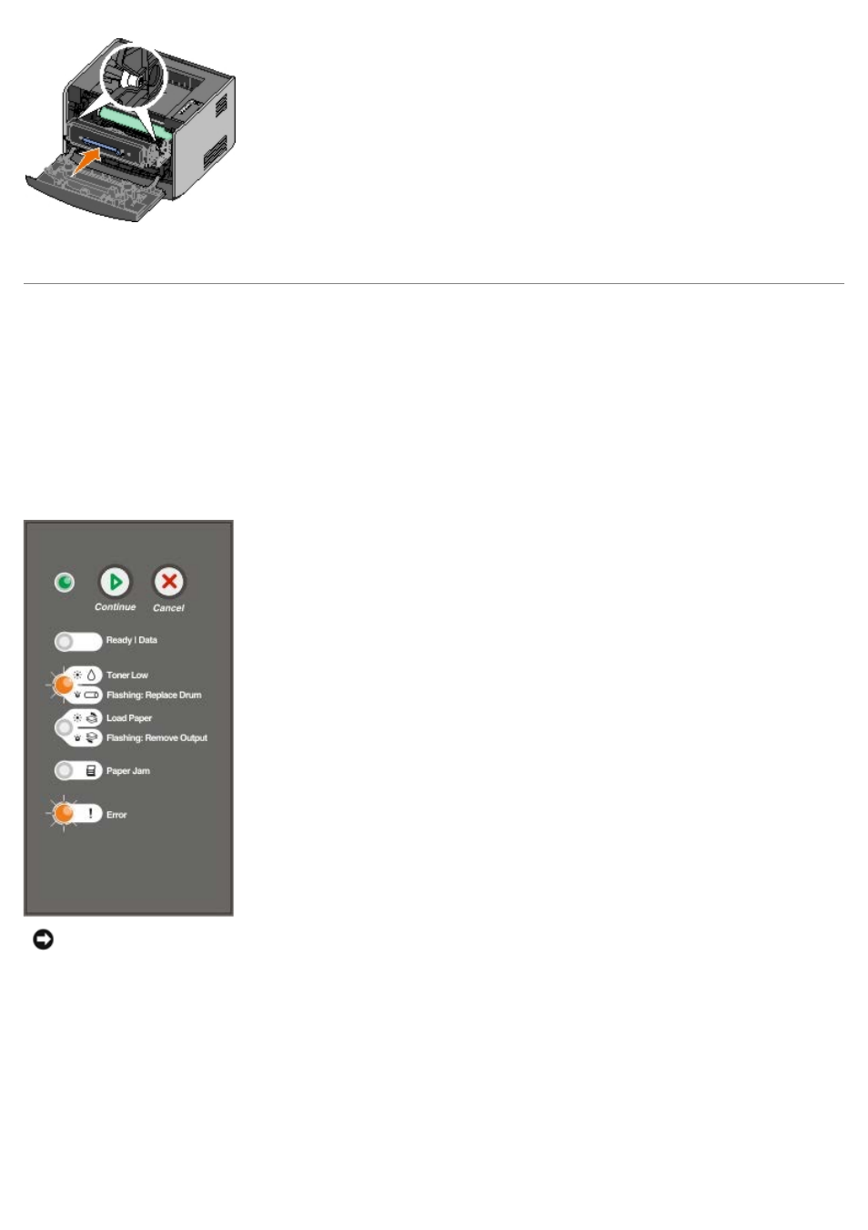 Replacing the imaging drum | Dell 1720/dn Mono Laser Printer User Manual | Page 28 / 88