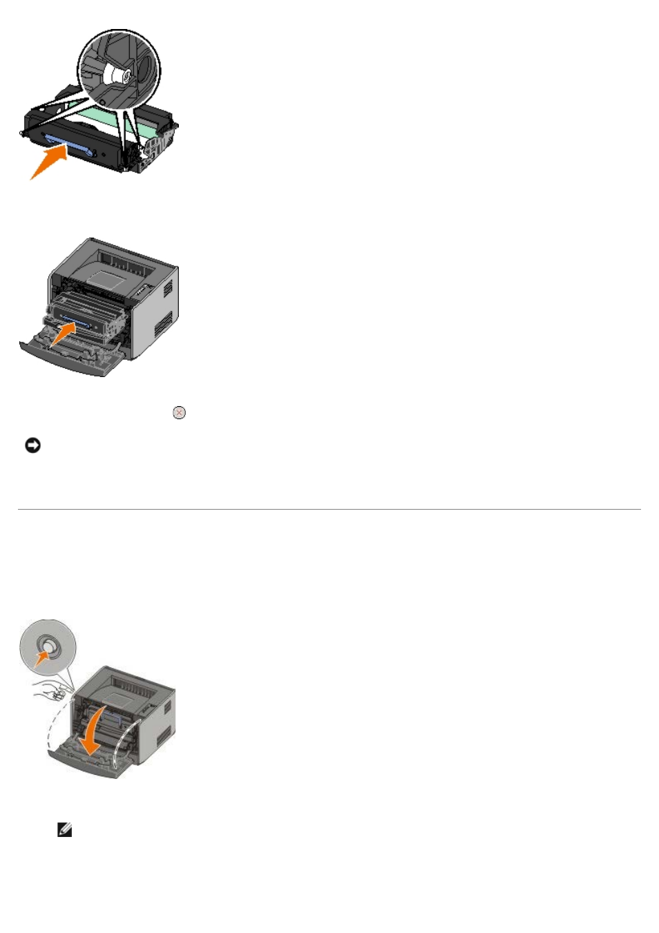 Cleaning the printhead lens | Dell 1720/dn Mono Laser Printer User Manual | Page 30 / 88