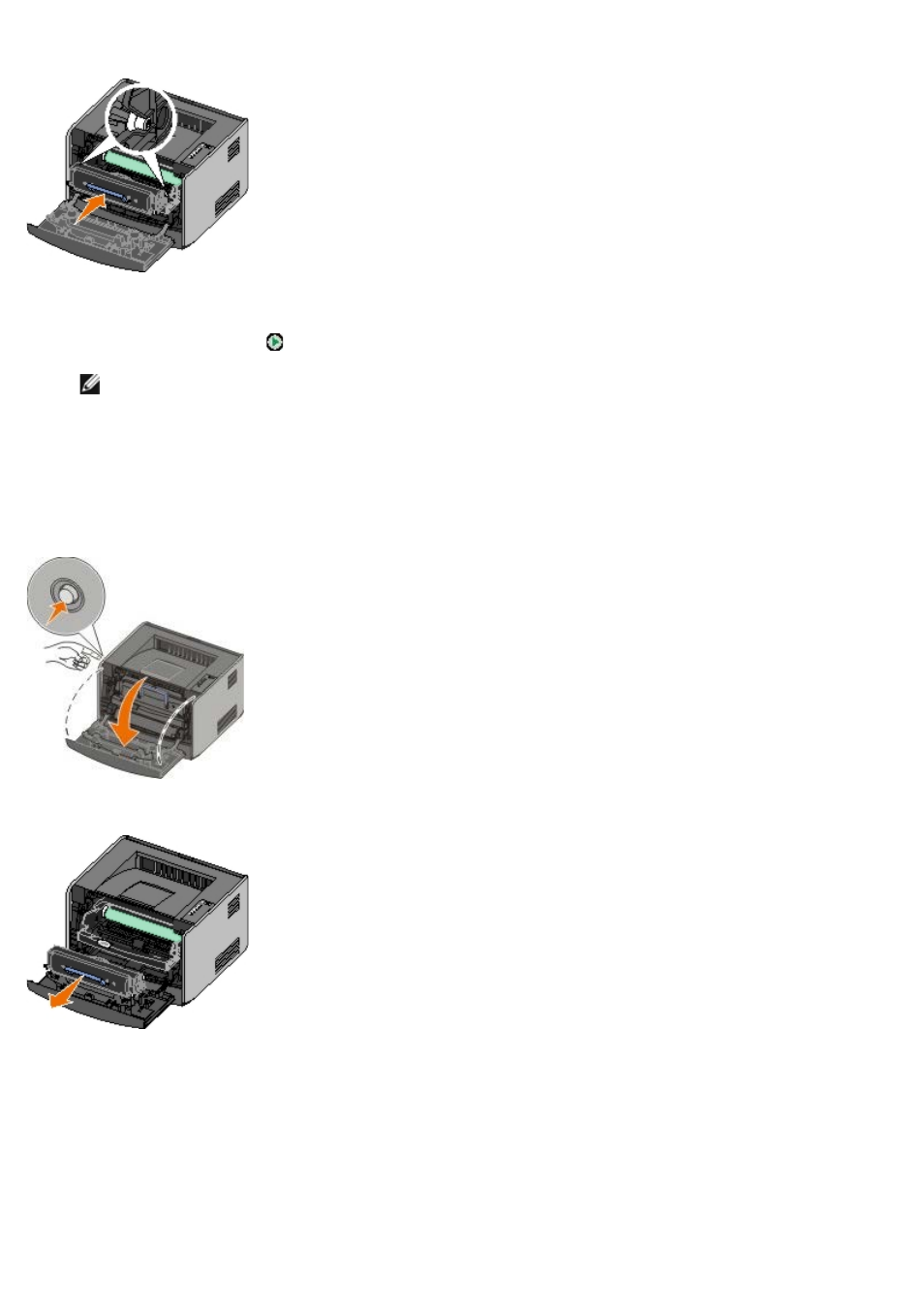 201 paper jam — remove, Cartridge, 201 paper jam — remove cartridge | Dell 1720/dn Mono Laser Printer User Manual | Page 46 / 88