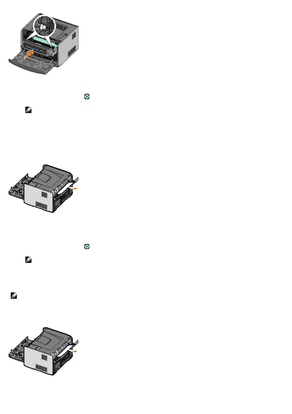 202 paper jam — open rear, Door, 231 duplex paper jam | Open rear door, 202 paper jam — open rear door, 231 duplex paper jam — open rear door | Dell 1720/dn Mono Laser Printer User Manual | Page 47 / 88