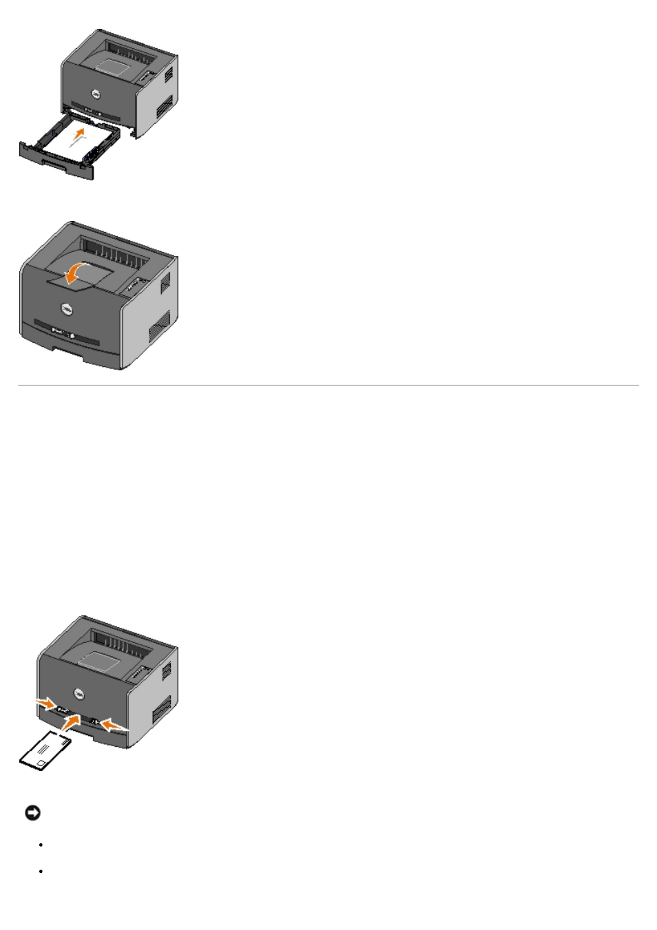 Loading the manual feeder | Dell 1720/dn Mono Laser Printer User Manual | Page 63 / 88