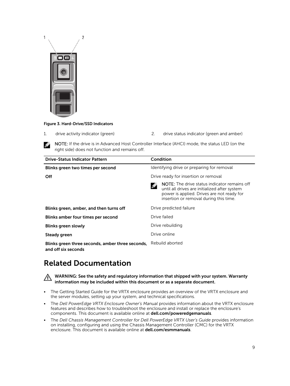 Related documentation | Dell PowerEdge VRTX User Manual | Page 9 / 159