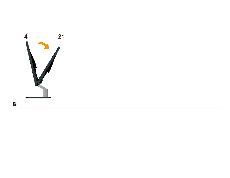 Using the tilt | Dell S2240L Monitor User Manual | Page 37 / 44