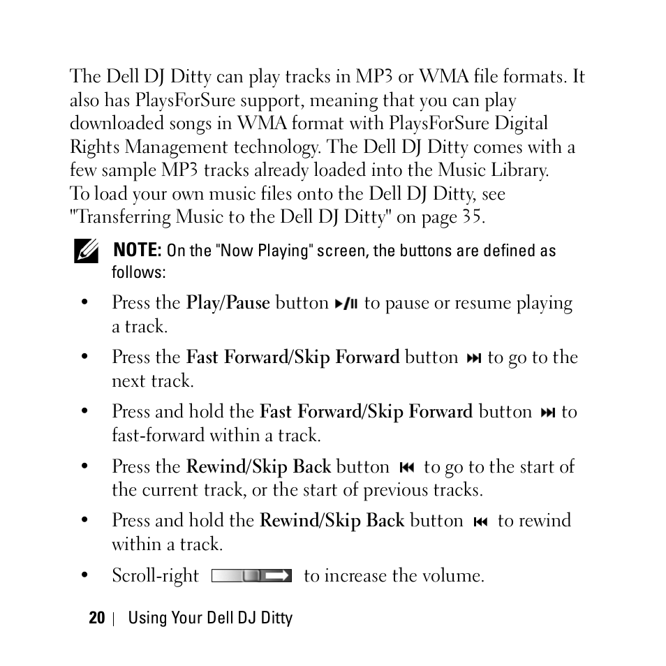 Dell DJ Ditty User Manual | Page 20 / 70