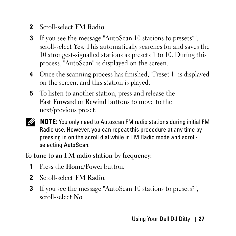 Dell DJ Ditty User Manual | Page 27 / 70