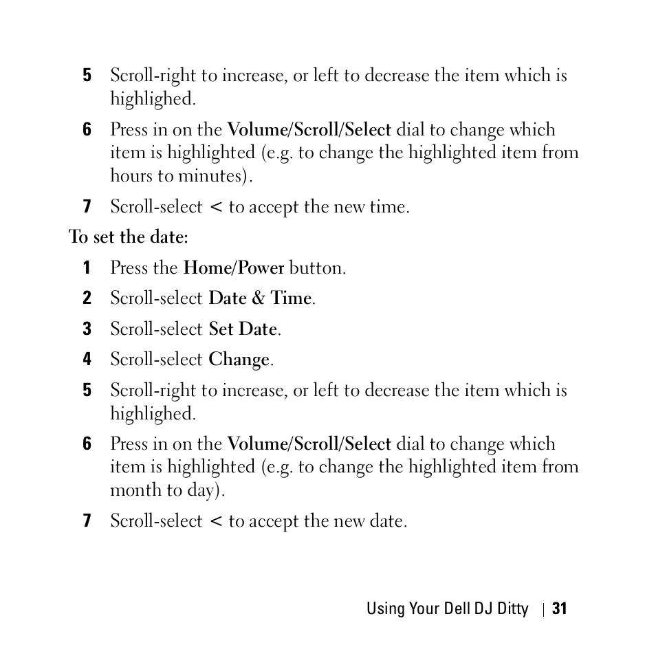Dell DJ Ditty User Manual | Page 31 / 70