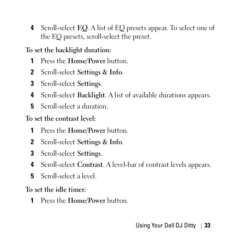 Dell DJ Ditty User Manual | Page 33 / 70
