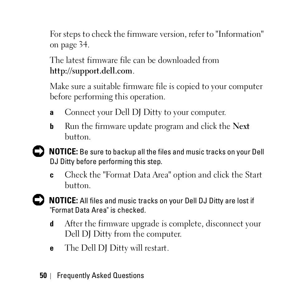 Dell DJ Ditty User Manual | Page 50 / 70