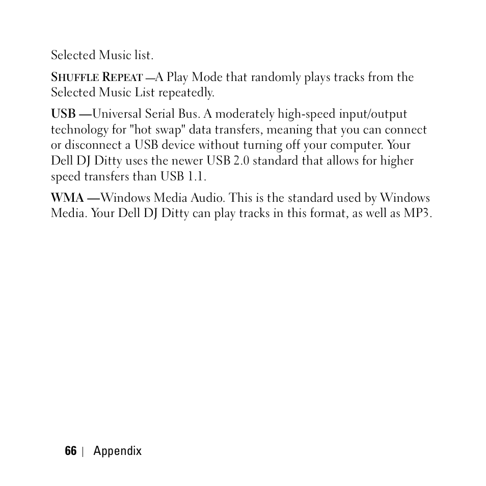 Dell DJ Ditty User Manual | Page 66 / 70