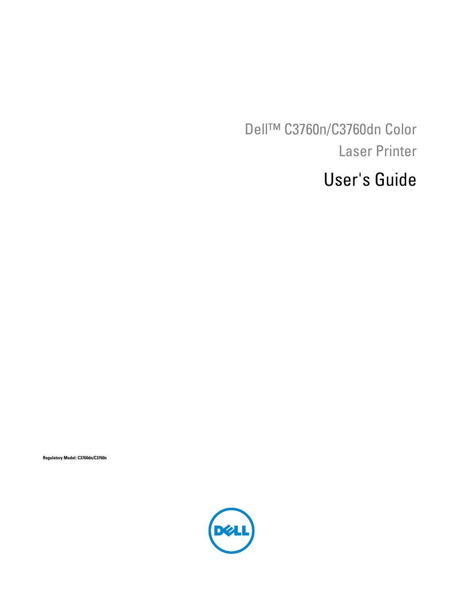 Dell C3760dn Color Laser Printer User Manual | 412 pages