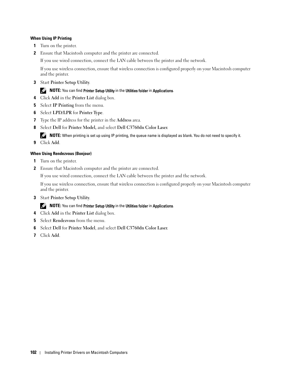 Dell C3760dn Color Laser Printer User Manual | Page 104 / 412