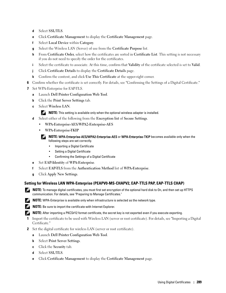 Eap-ttls chap) | Dell C3760dn Color Laser Printer User Manual | Page 291 / 412