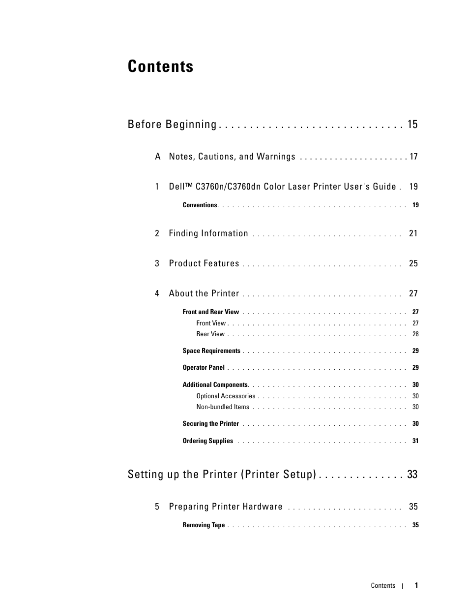 Dell C3760dn Color Laser Printer User Manual | Page 3 / 412