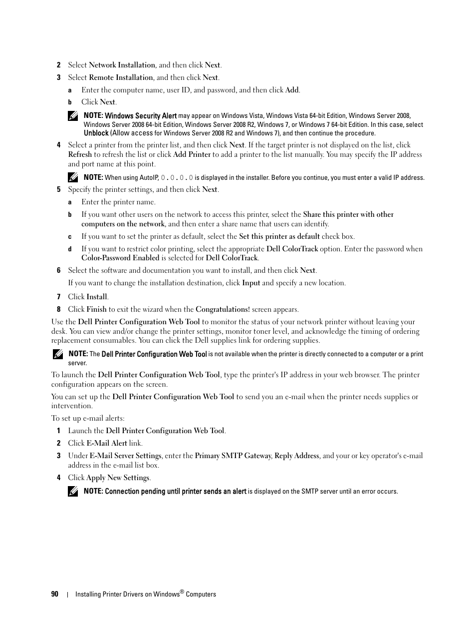 Dell C3760dn Color Laser Printer User Manual | Page 92 / 412