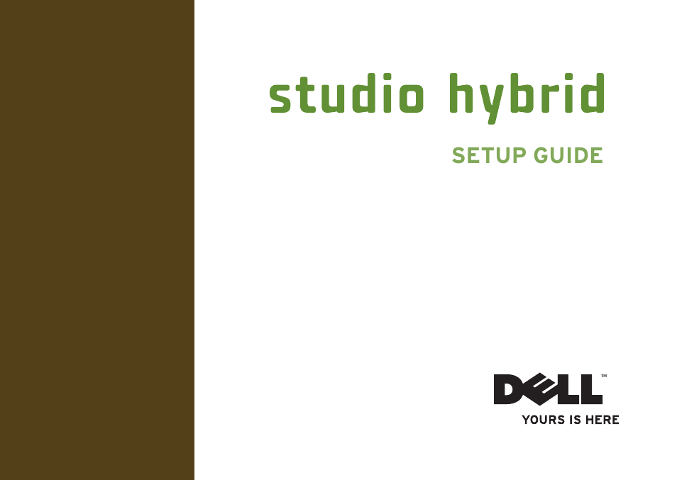 Dell Studio Hybrid D140G (Mid 2008) User Manual | 64 pages