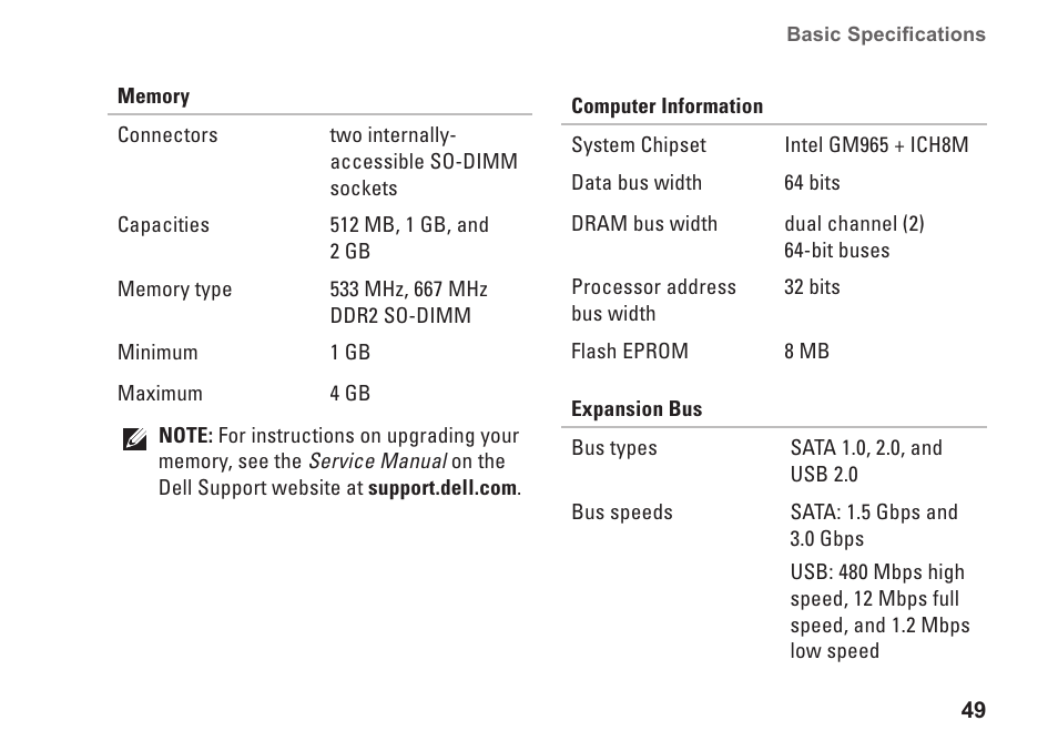 Dell Studio Hybrid D140G (Mid 2008) User Manual | Page 51 / 64