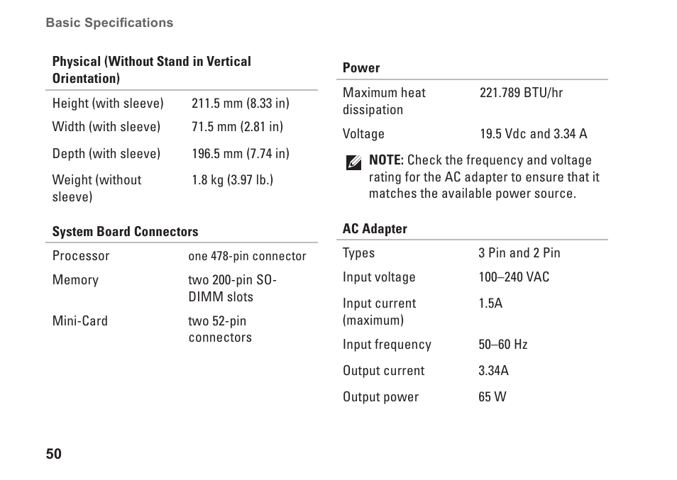 Dell Studio Hybrid D140G (Mid 2008) User Manual | Page 52 / 64