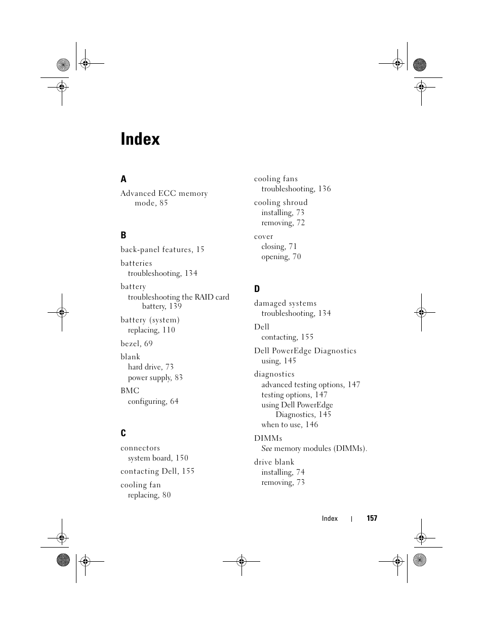 Index | Dell DX6012S User Manual | Page 147 / 152