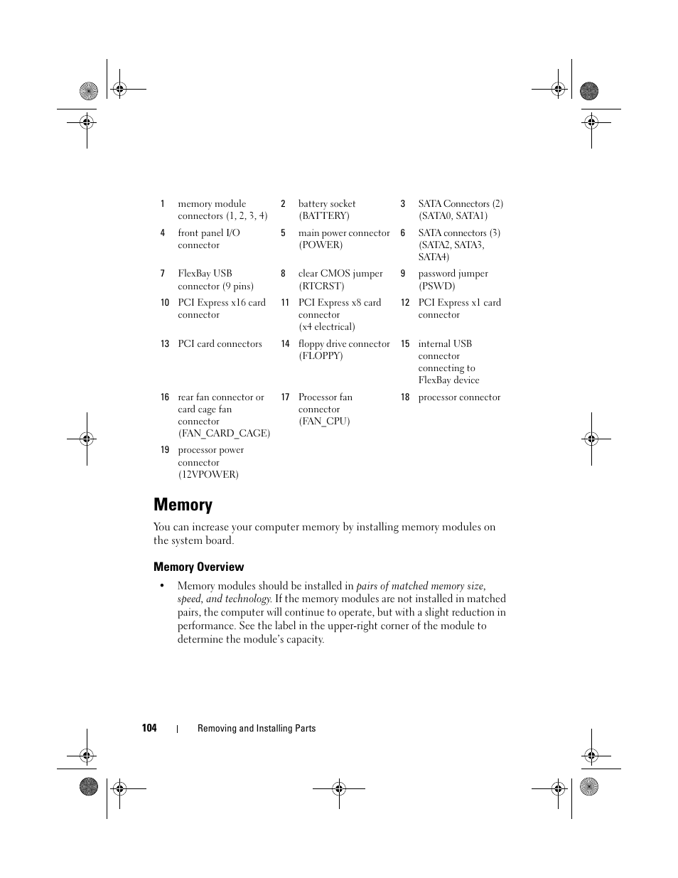 Dell XPS 420 (Late 2007) User Manual | Page 104 / 226