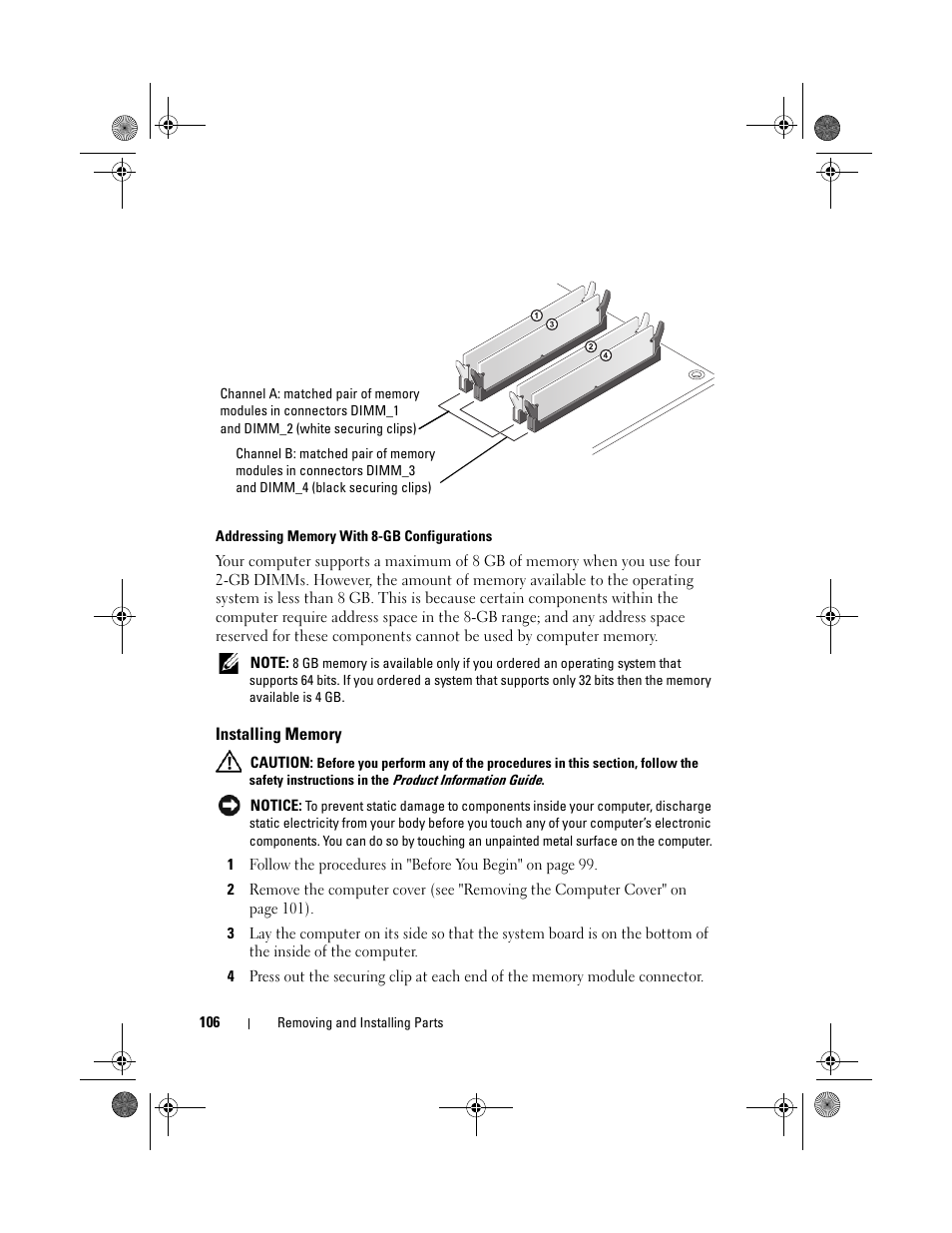 Dell XPS 420 (Late 2007) User Manual | Page 106 / 226