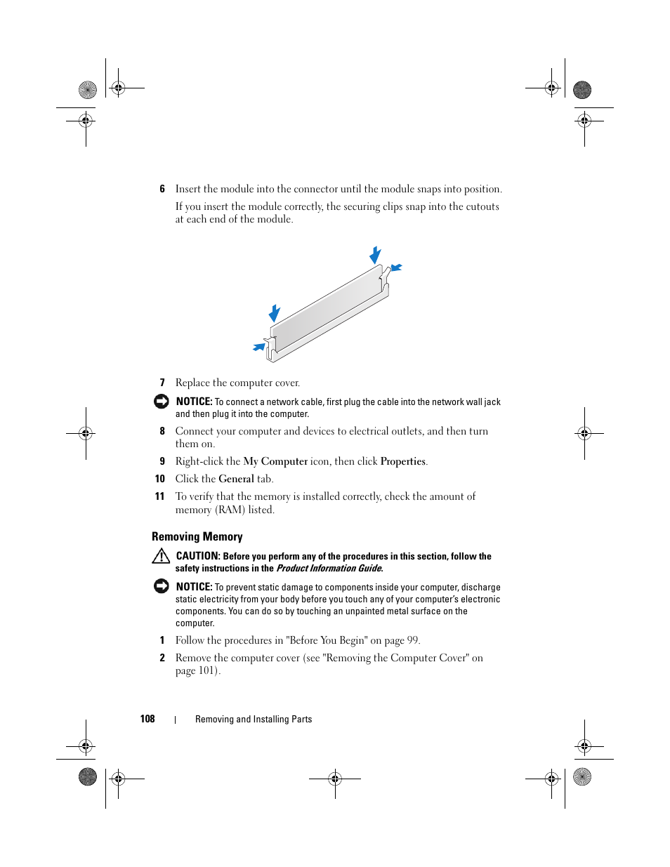 Dell XPS 420 (Late 2007) User Manual | Page 108 / 226