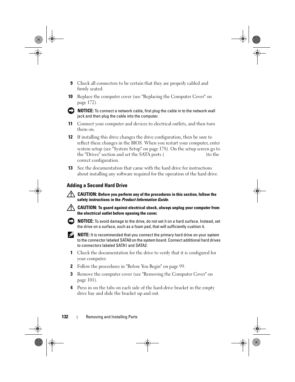 Dell XPS 420 (Late 2007) User Manual | Page 132 / 226