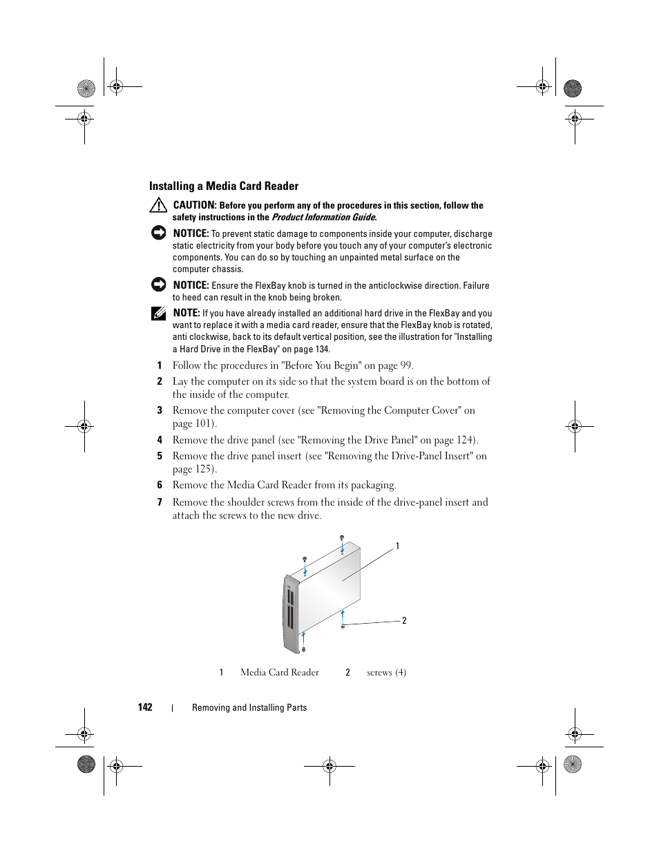 Dell XPS 420 (Late 2007) User Manual | Page 142 / 226