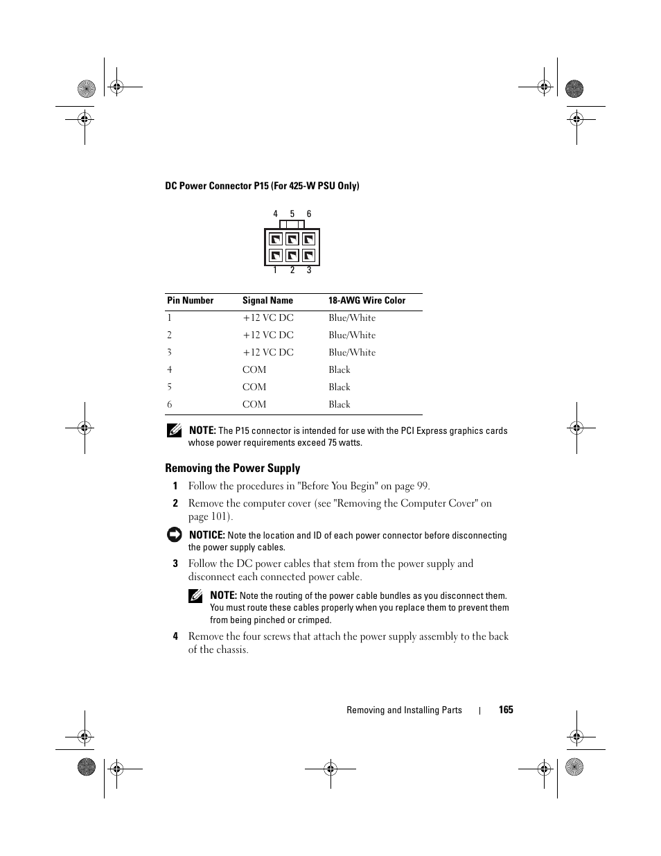 Dell XPS 420 (Late 2007) User Manual | Page 165 / 226