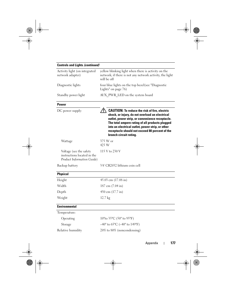 Dell XPS 420 (Late 2007) User Manual | Page 177 / 226