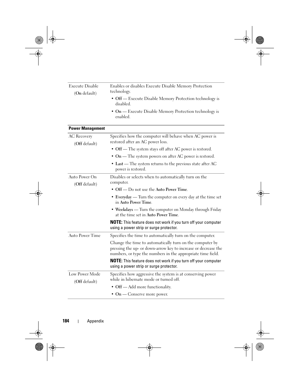 Dell XPS 420 (Late 2007) User Manual | Page 184 / 226