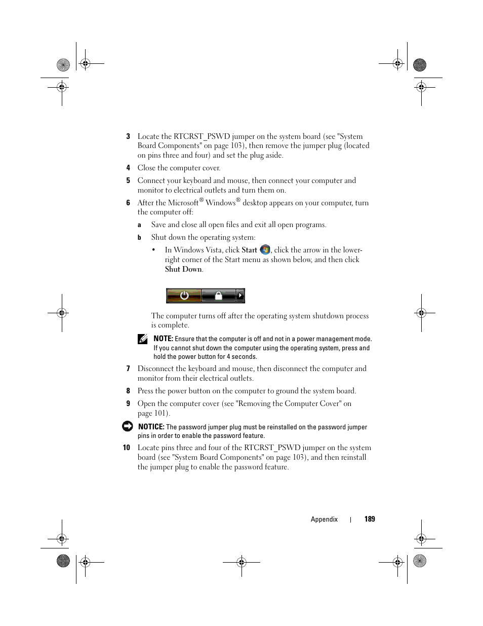 Dell XPS 420 (Late 2007) User Manual | Page 189 / 226