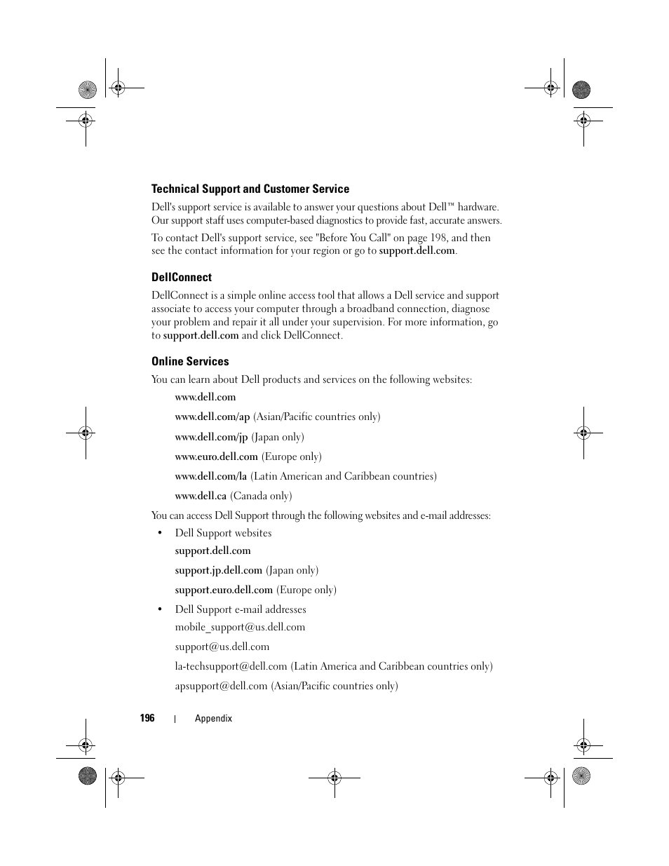 Dell XPS 420 (Late 2007) User Manual | Page 196 / 226