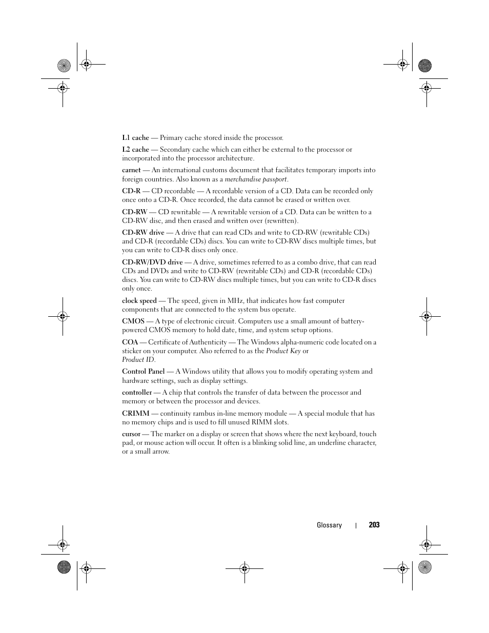 Dell XPS 420 (Late 2007) User Manual | Page 203 / 226