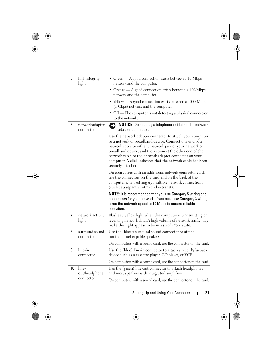 Dell XPS 420 (Late 2007) User Manual | Page 21 / 226