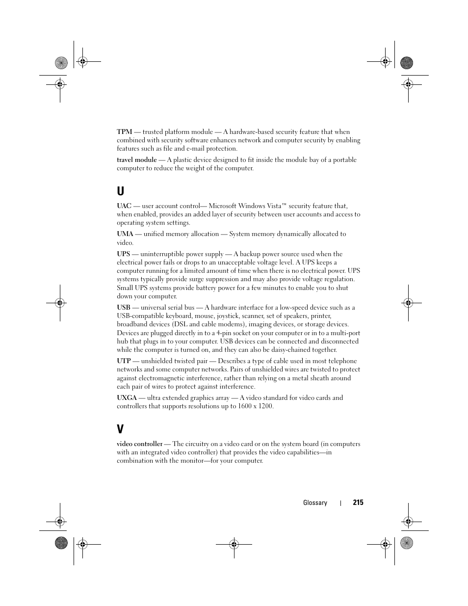Dell XPS 420 (Late 2007) User Manual | Page 215 / 226