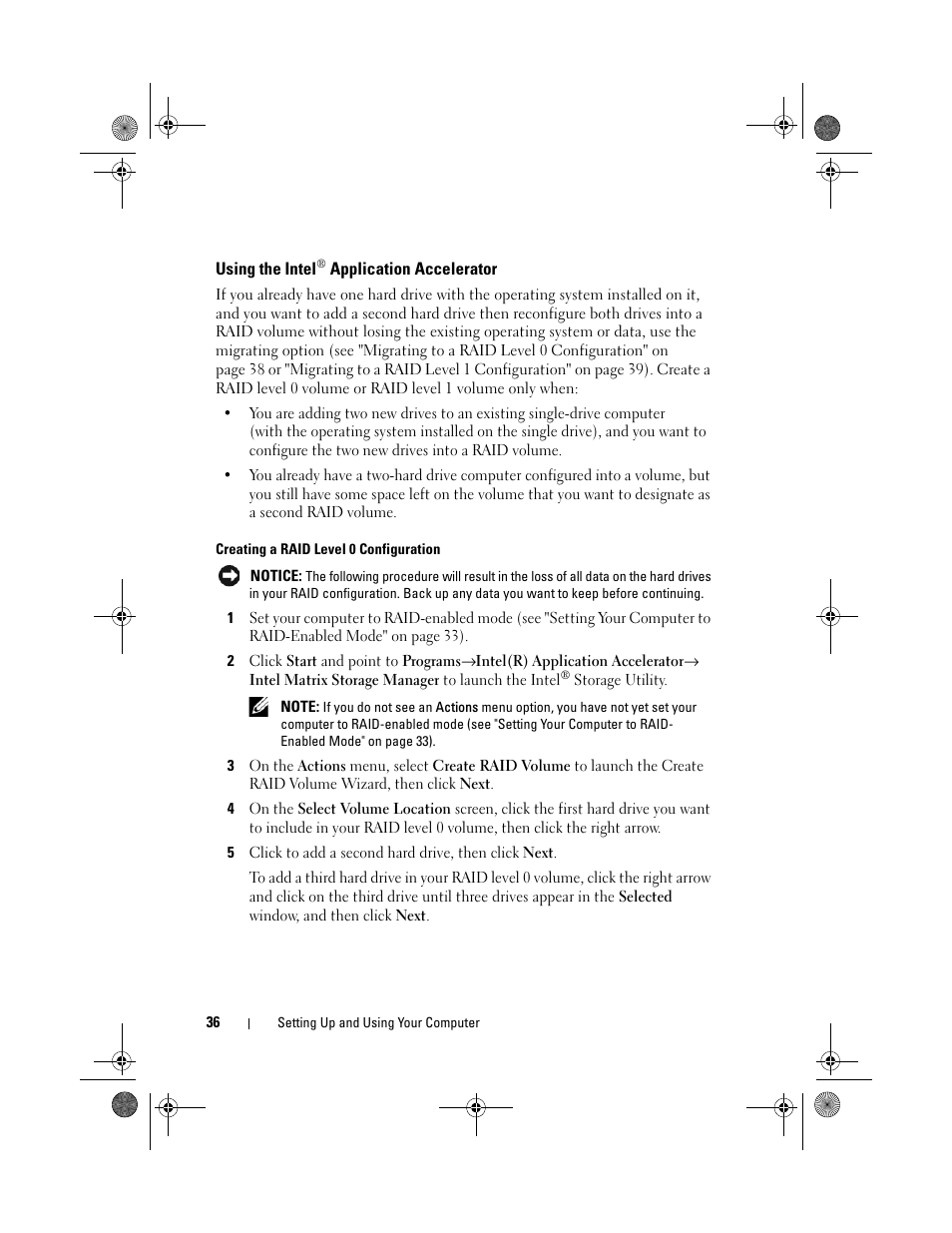 Dell XPS 420 (Late 2007) User Manual | Page 36 / 226
