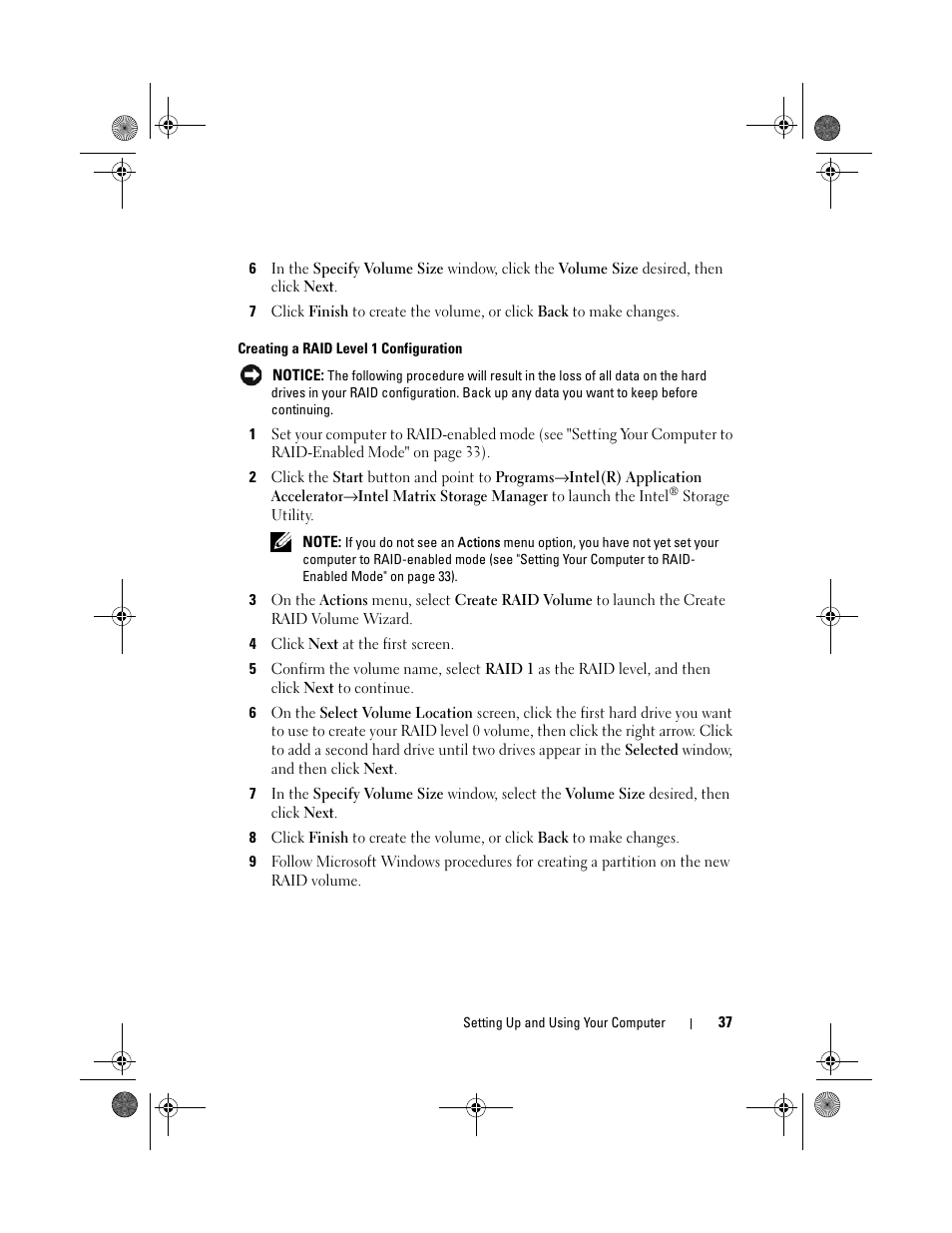 Dell XPS 420 (Late 2007) User Manual | Page 37 / 226