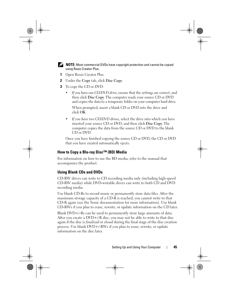 Dell XPS 420 (Late 2007) User Manual | Page 45 / 226