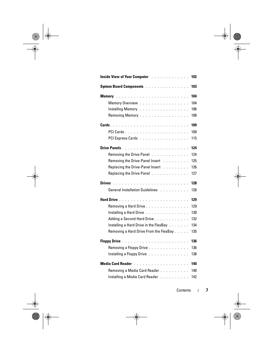 Dell XPS 420 (Late 2007) User Manual | Page 7 / 226