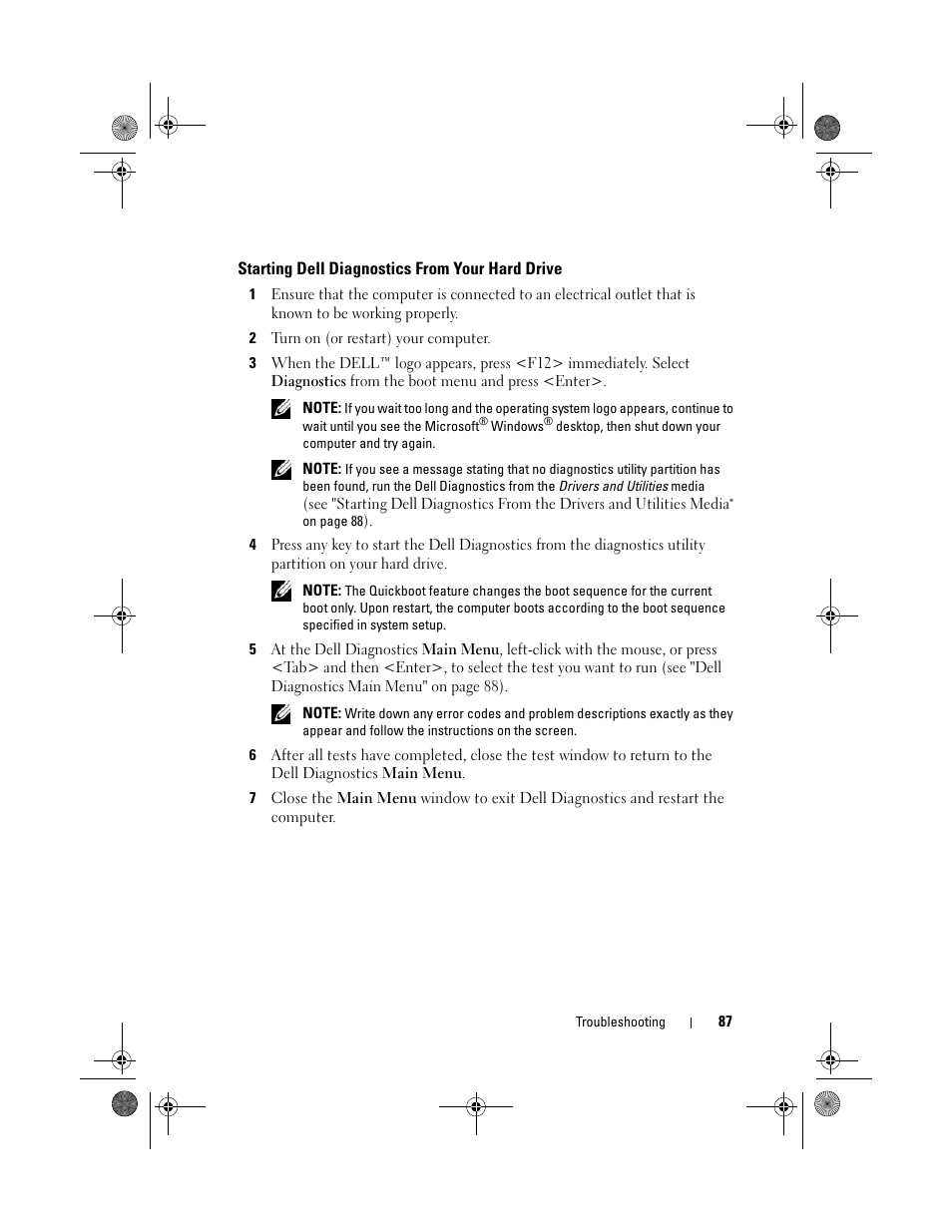 Dell XPS 420 (Late 2007) User Manual | Page 87 / 226