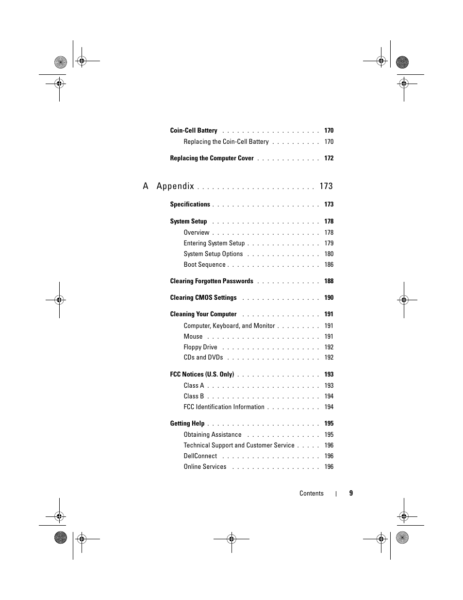 A appendix | Dell XPS 420 (Late 2007) User Manual | Page 9 / 226
