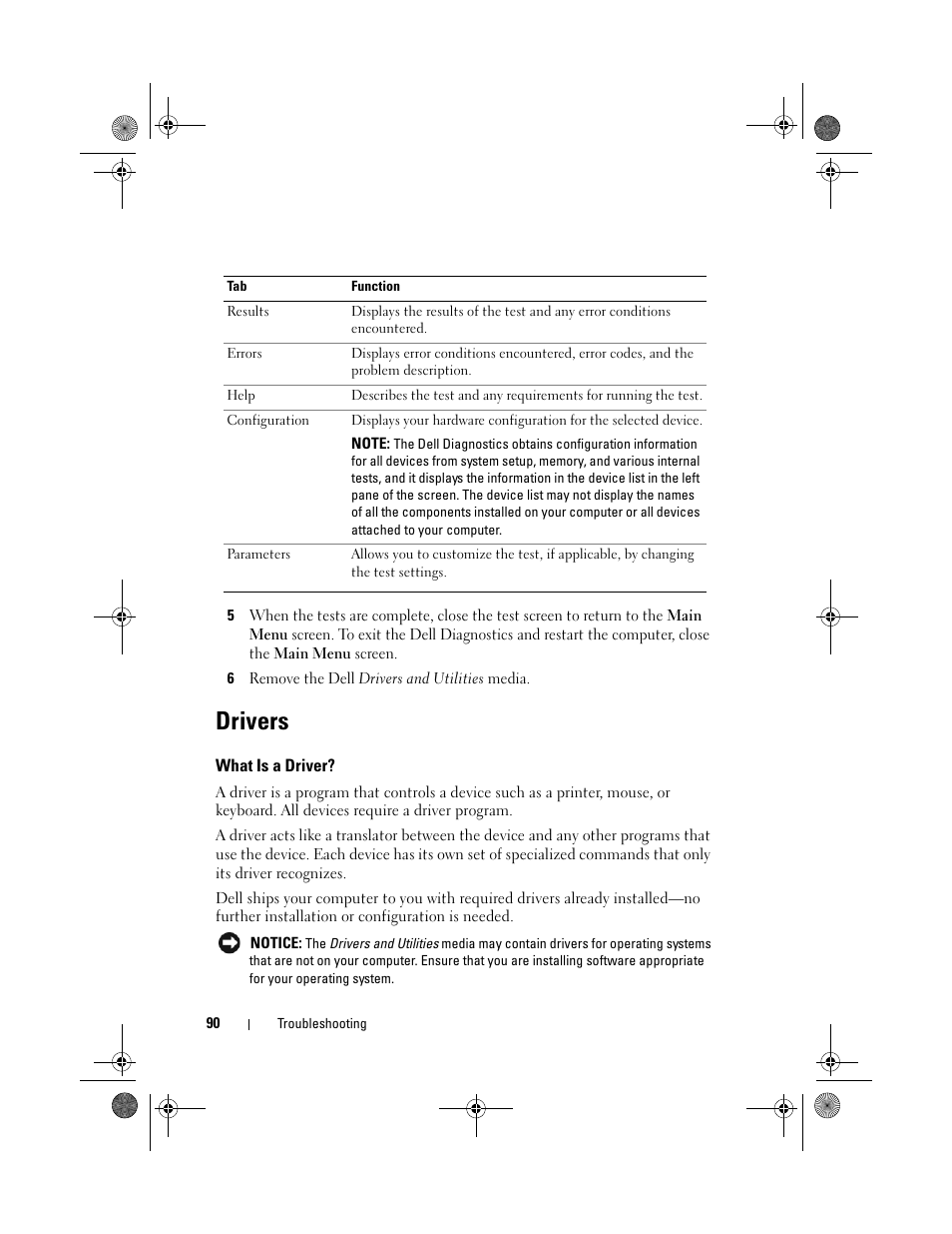 Drivers | Dell XPS 420 (Late 2007) User Manual | Page 90 / 226