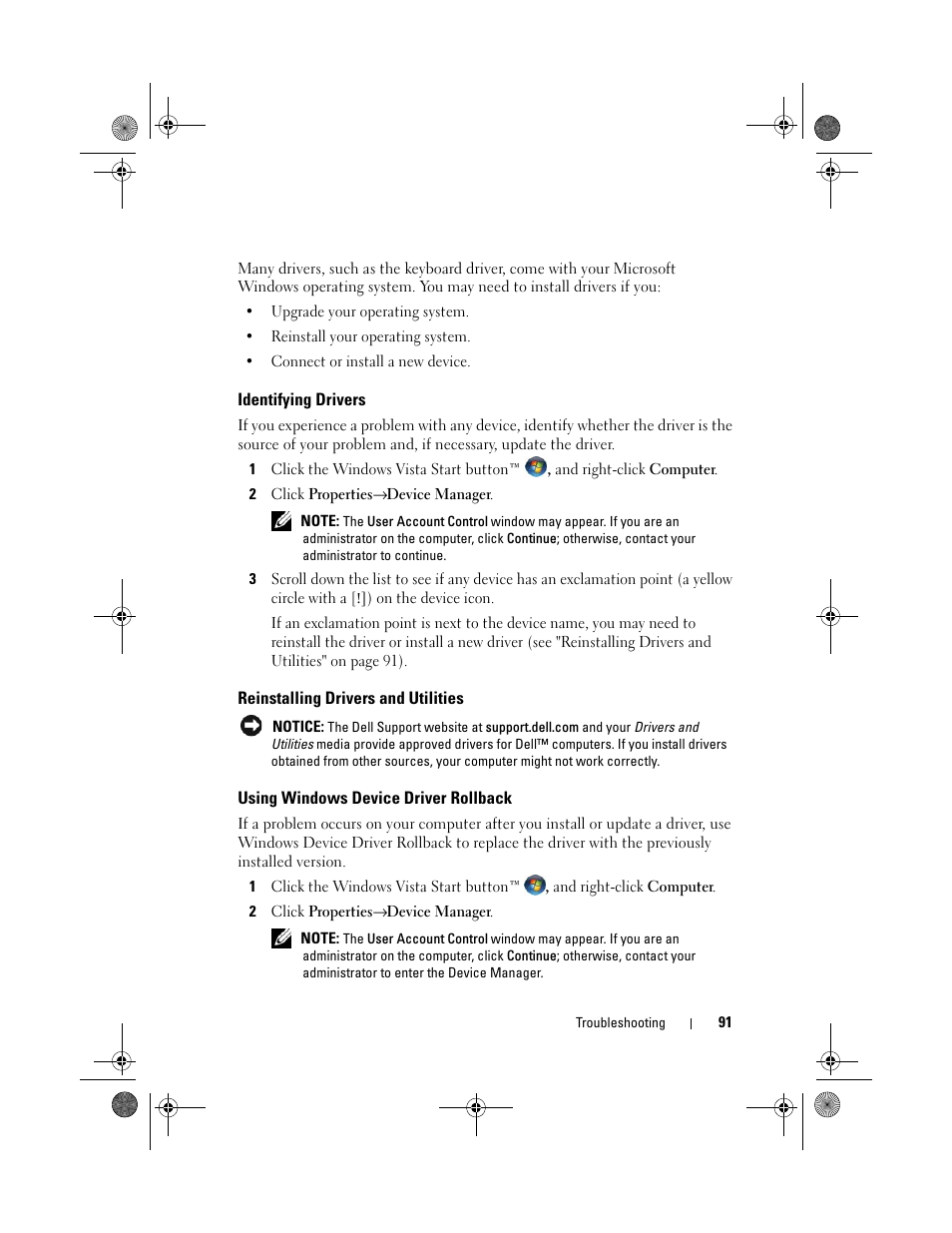 Dell XPS 420 (Late 2007) User Manual | Page 91 / 226