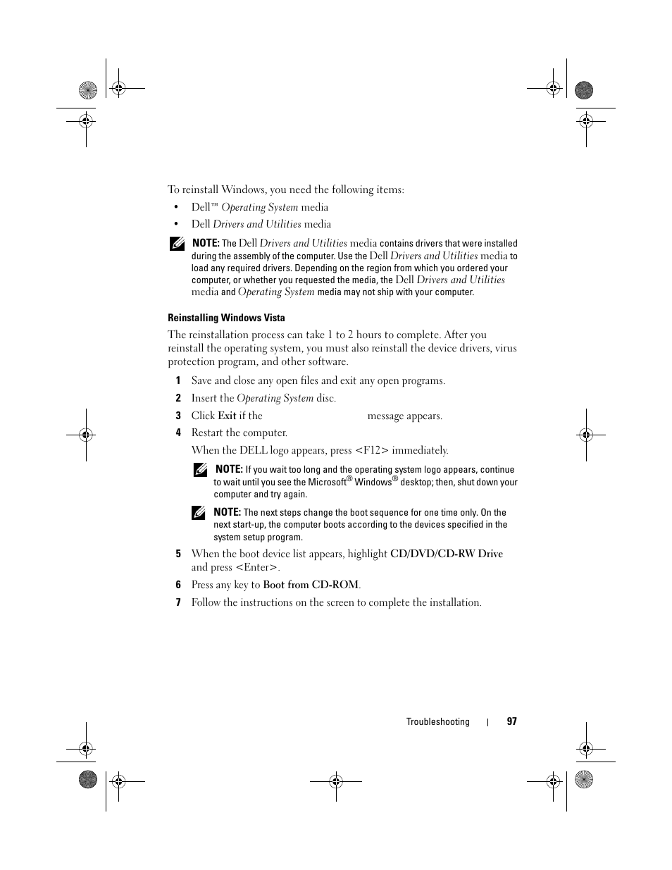 Dell XPS 420 (Late 2007) User Manual | Page 97 / 226