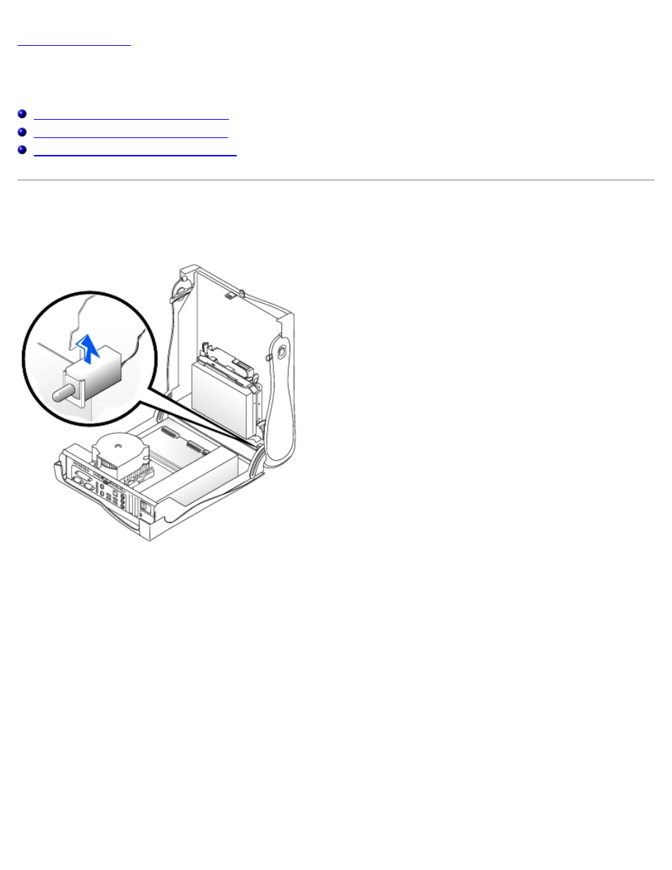 Chassis intrusion switch, Removing the chassis intrusion switch | Dell OptiPlex GX260 User Manual | Page 18 / 100