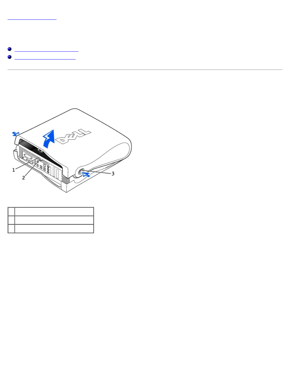 Computer cover: dell optiplex gx260 service manual, Computer cover, Opening the computer cover | Dell OptiPlex GX260 User Manual | Page 4 / 100