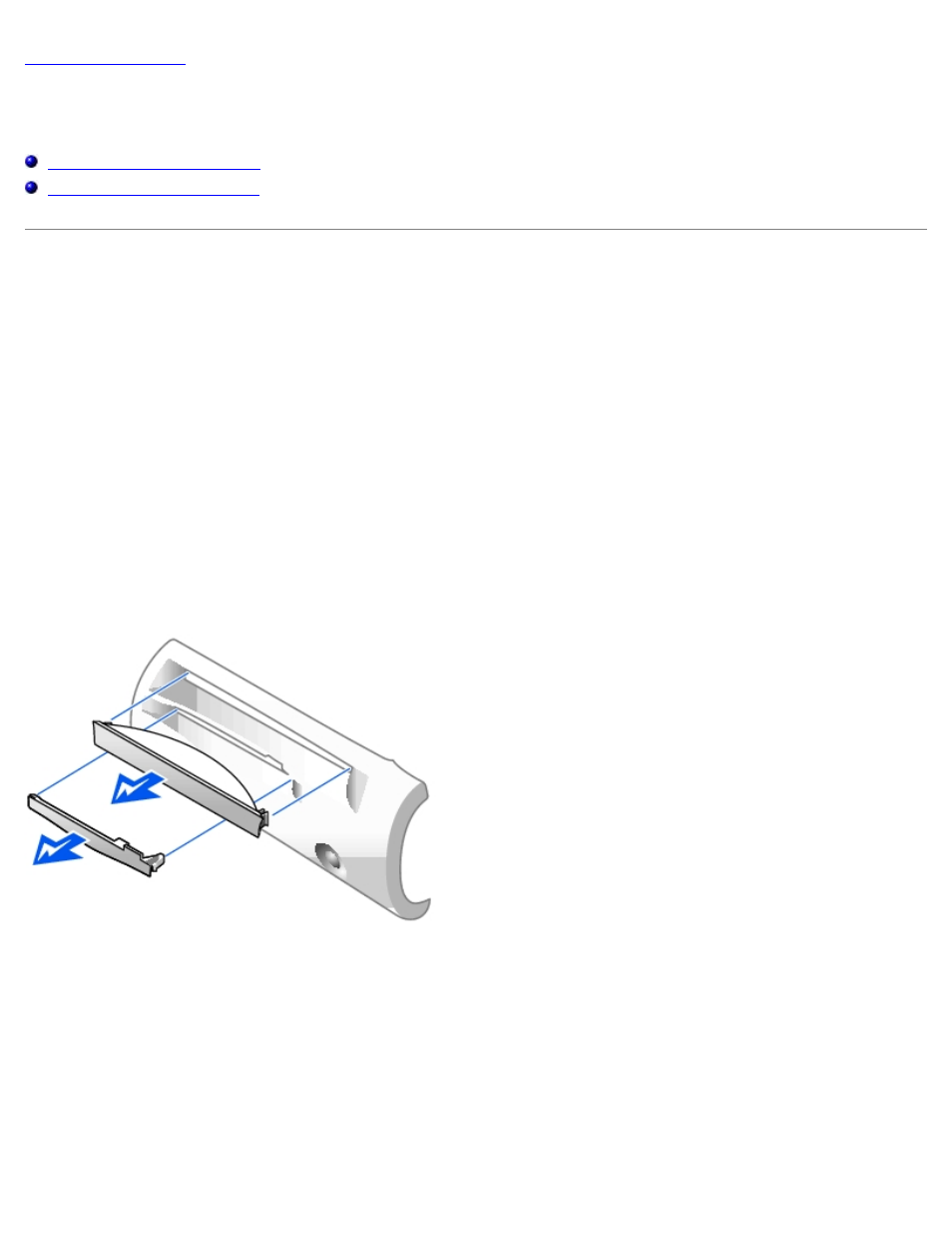 Front-panel inserts, Removing front-panel inserts | Dell OptiPlex GX260 User Manual | Page 63 / 100