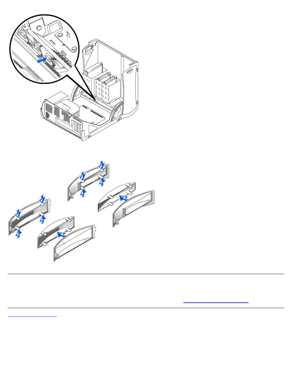 Replacing front-panel inserts | Dell OptiPlex GX260 User Manual | Page 65 / 100