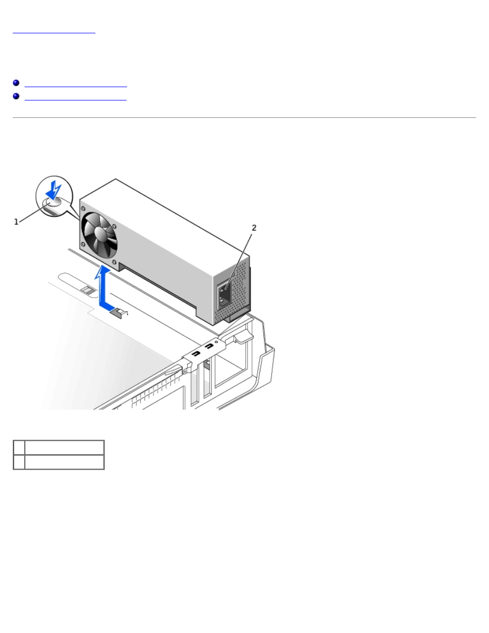 Power supply: dell optiplex gx260 service manual, Power supply, Removing the power supply | Dell OptiPlex GX260 User Manual | Page 81 / 100