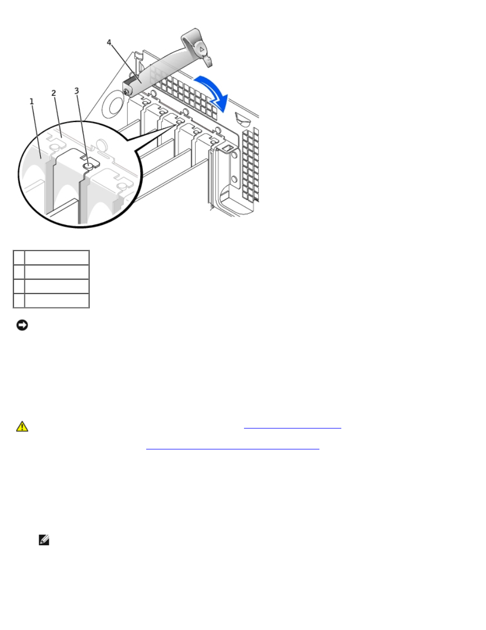Removing a pci card | Dell OptiPlex GX260 User Manual | Page 97 / 100